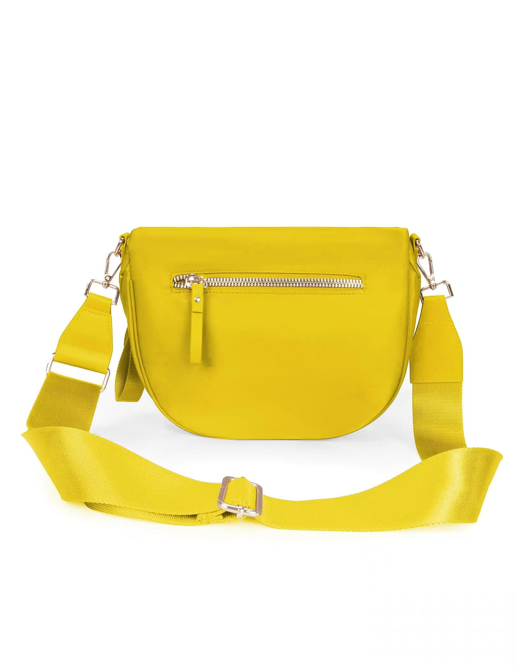 Spacious Nylon Crossbody Bag Bum Bag Handbags Wallets Purses Trendy Shoulder Bag for Women (yellow)