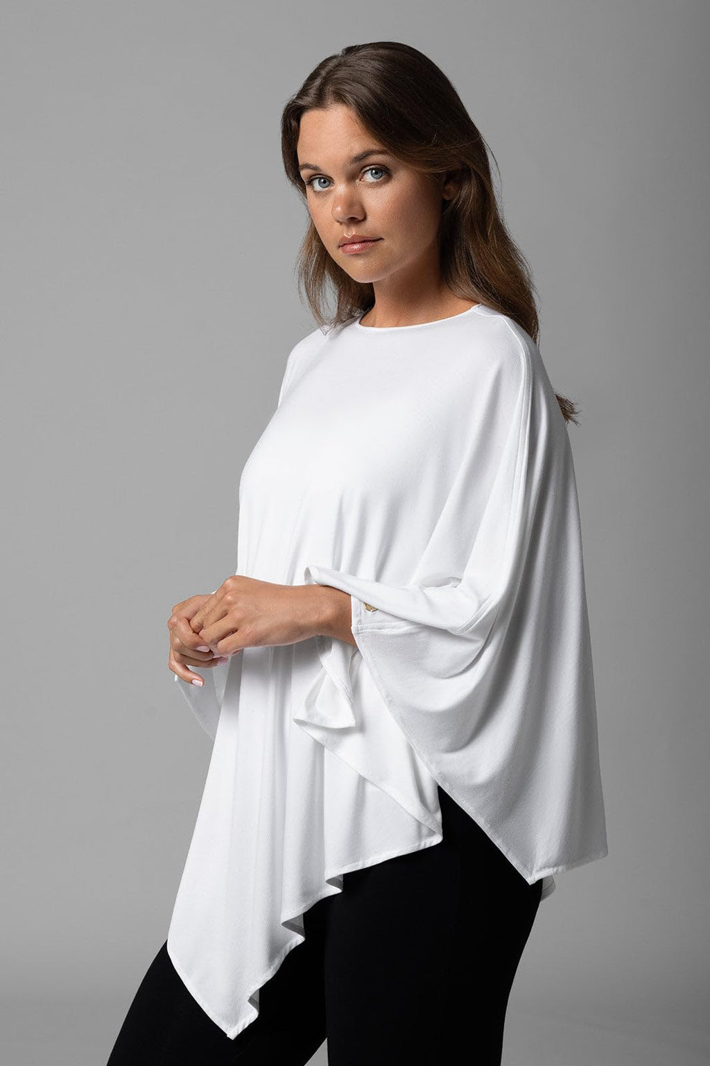 Women's Poncho - UPF 50+ Sun Protection - Tama in White