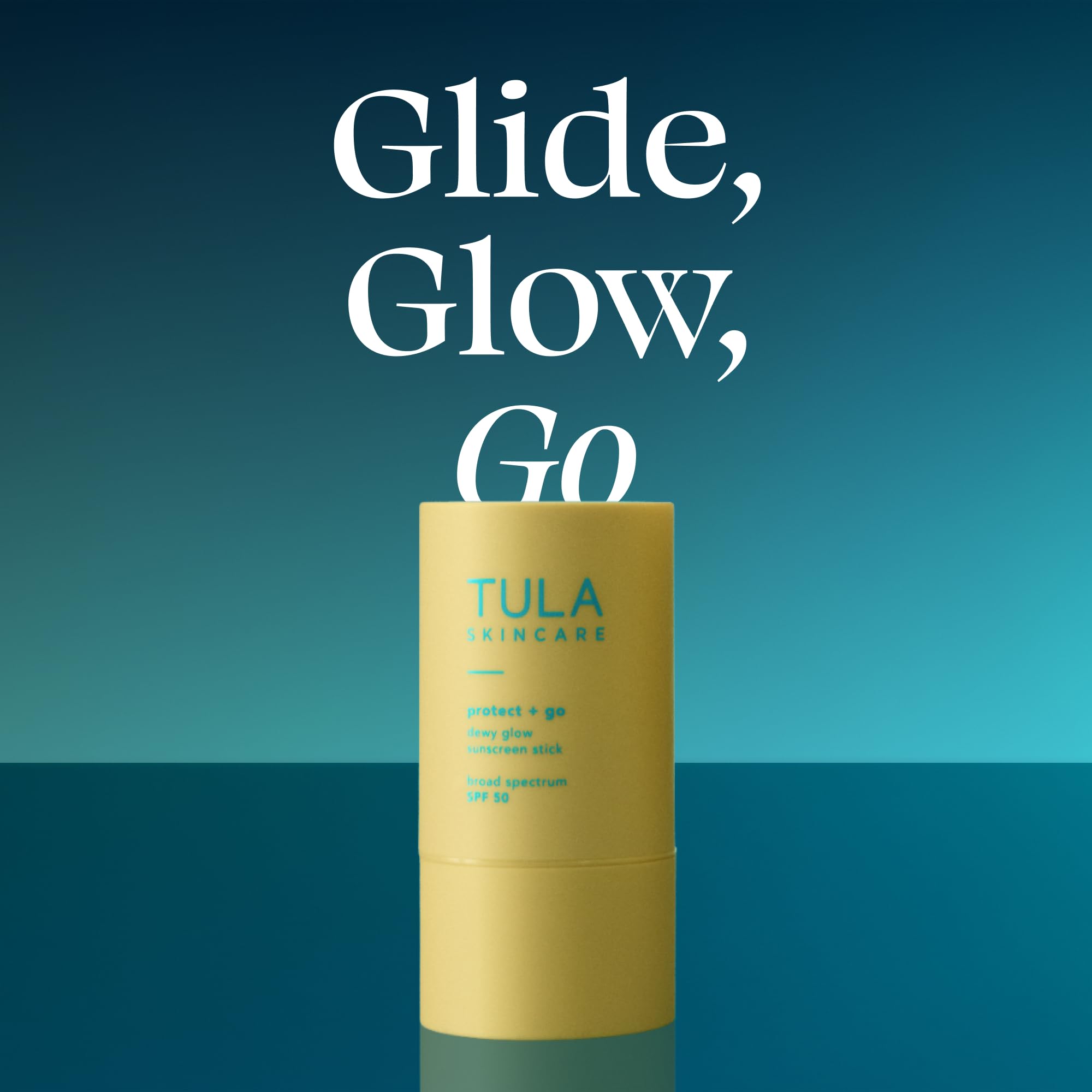 TULA Skin Care Protect + Glow Daily Sunscreen Stick Gel Broad Spectrum SPF 30 - Non-Greasy, Non-Comedogenic & Reef-Safe with Pollution & Blue Light Protection, Supersize, 3.38 oz