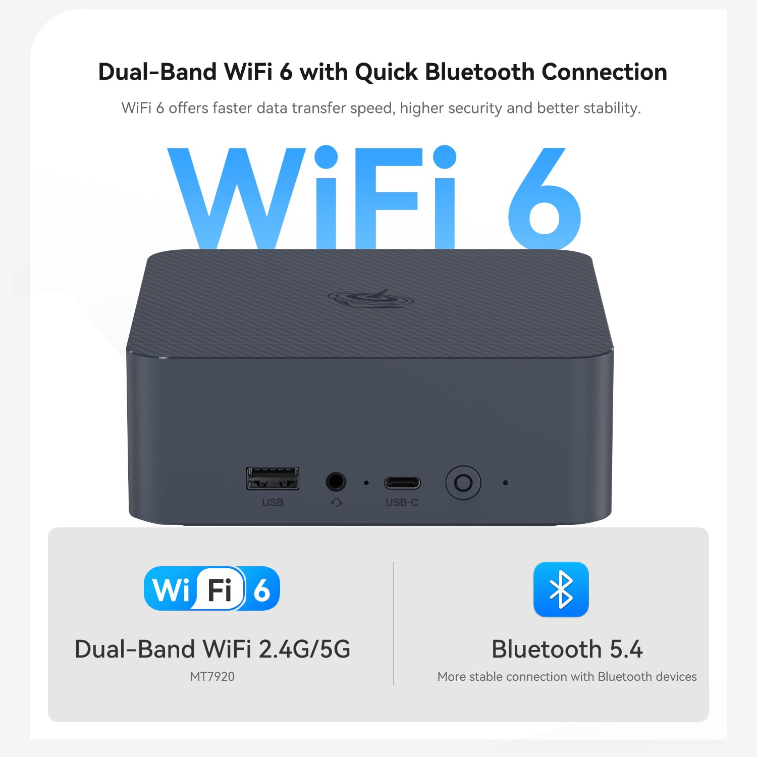 Beelink EQI12 Mini PC, Intel 12th Gen Core i5 1235U (10C/12T) up to 4.4 GHz, Mini Computer 32 GB DDR4 RAM 1TB SSD, 4K Dual Display, Dual 1000M LAN, USB3.0, WiFi 6, BT 5.4
