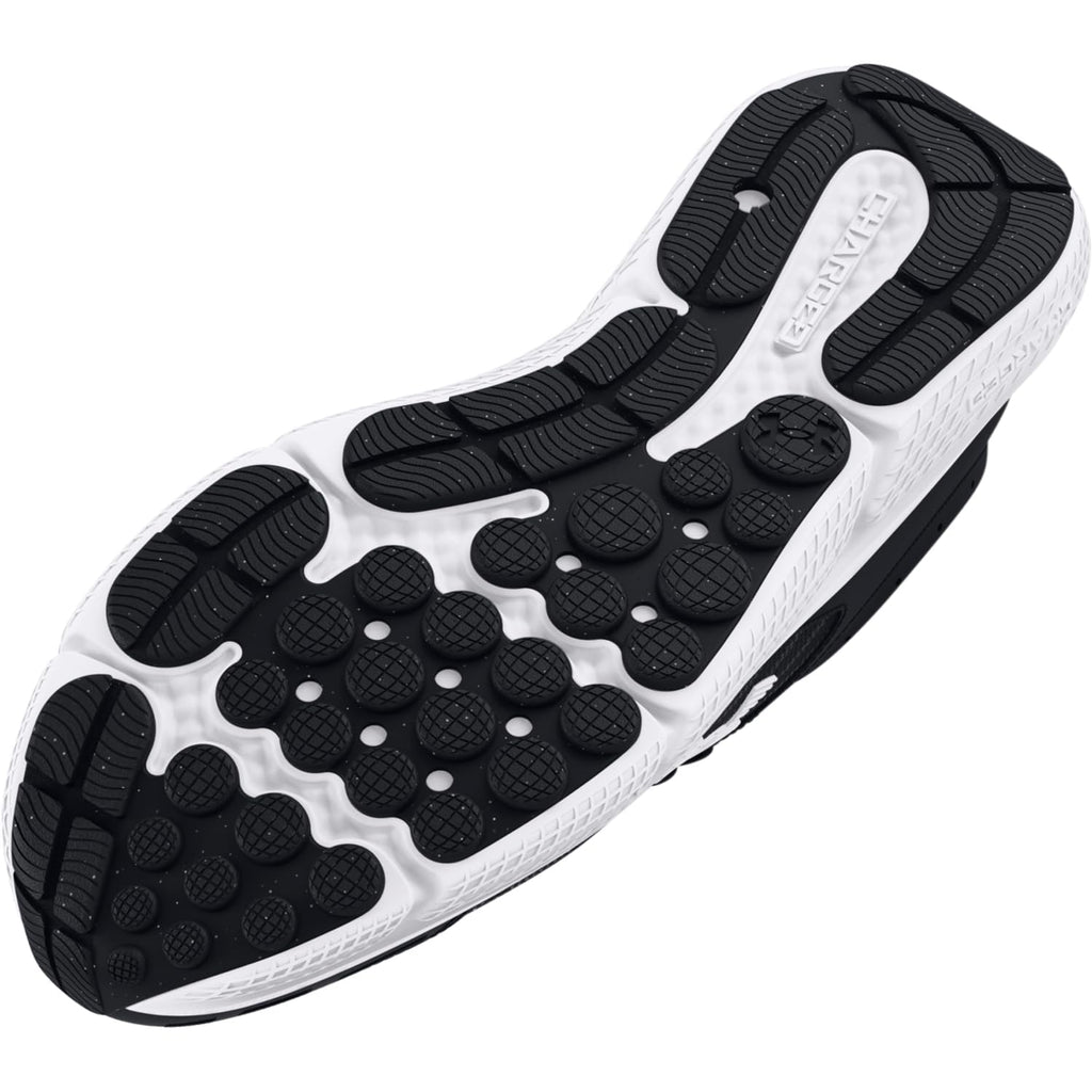 Under Armour Men's Charged Assert 10 Shoes, (001) Black/Black/White, 10.5 X-Wide