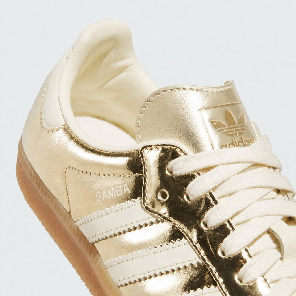 adidas Women's Samba OG W Gold met.Off White/GUM5 8 US
