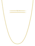 WomenGifts 14K Gold Plated Snake Chain Necklace for Women Men, 316L Stainless Steel Herringbone Flat Link Chain, Waterproof Non-Tarnish High Polished Jewelry, Minimalist Layering Choker for Gift