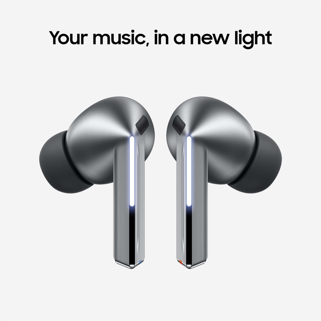 Samsung Galaxy Buds 3 Pro AI True Wireless Bluetooth Earbuds, Noise Cancelling, Sound Optimization, Redesigned Comfort Fit, Silver [US Version, Amazon Exclusive, 2Yr Warranty]