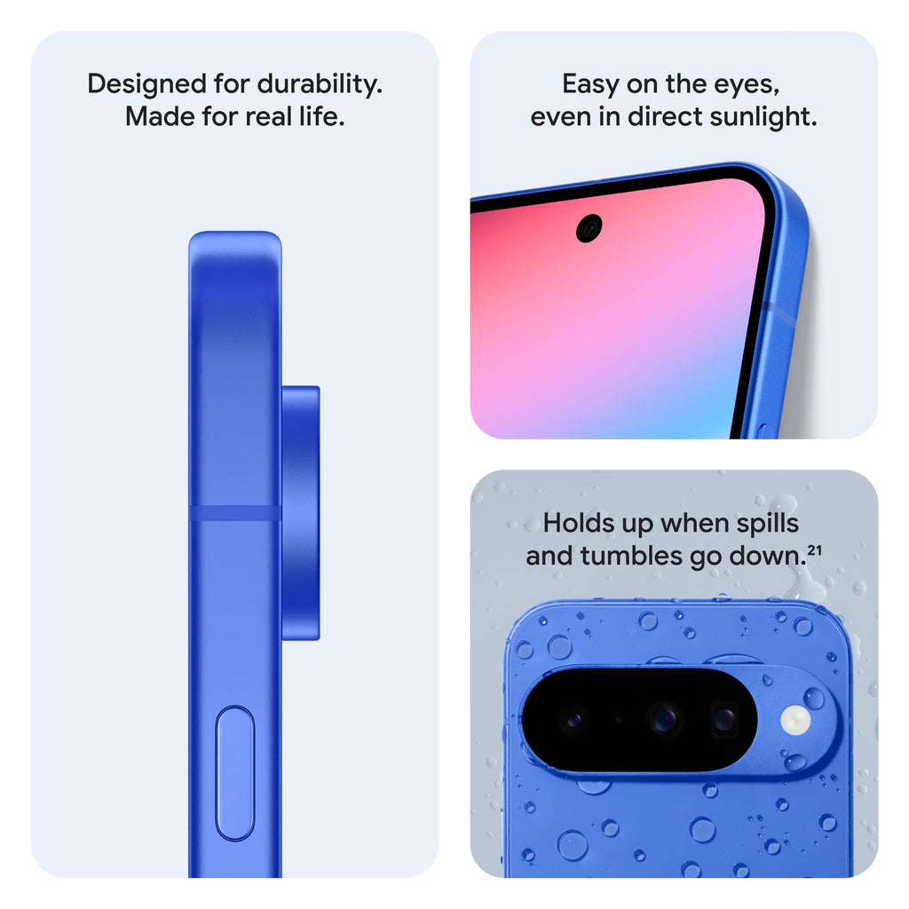 Google Pixel 10 - Unlocked Android Smartphone - Gemini AI Assistant - Advanced Triple Rear Camera, Fast-Charging 24+ Hour Battery, and 6.3" Actua Display - Obsidian - 128 GB (2025 Model)