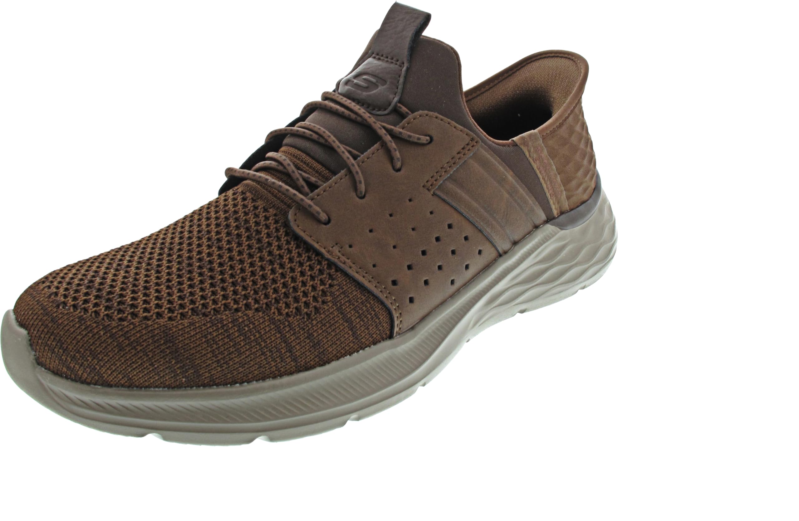 Skechers Men's Garner - Newick Hands Free Slip-in Men's Casual, Brown, 10.5, Medium, US