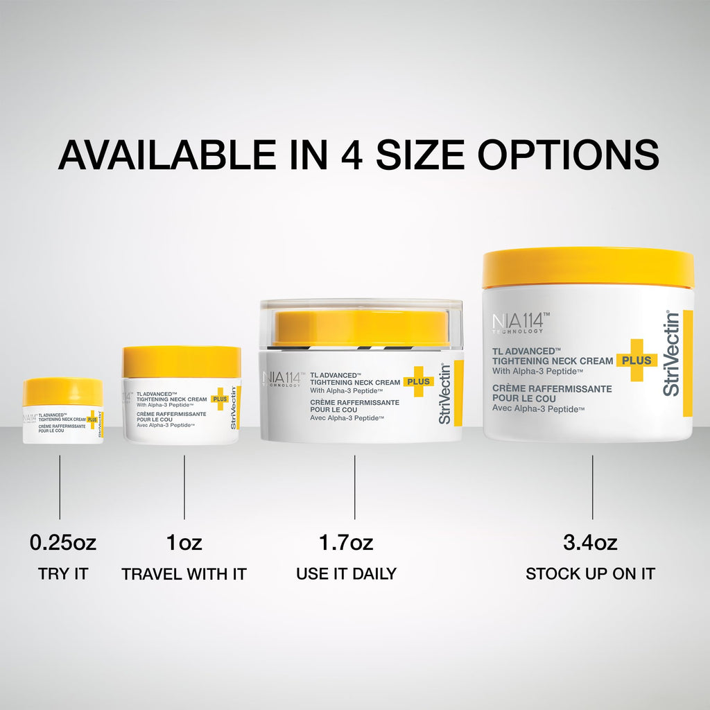 StriVectin Tighten and Lift Advanced Neck Cream PLUS with Alpha-3 Peptides for Neck and Décolleté, Smoothing Look of Wrinkles and Fine Lines, Improves Crepey Skin and Vertical Lines, 1.7 Ounce