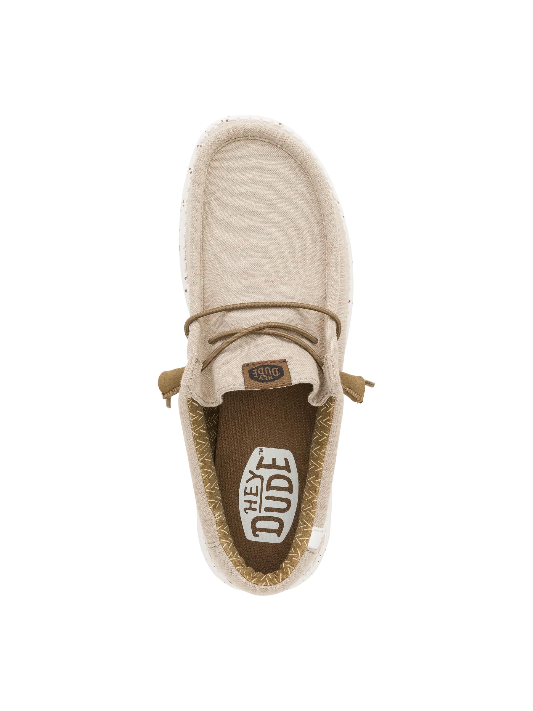 HEYDUDE Men's Wally Stretch Fleece Quarry Size 11, Men’s Shoes, Men's Slip-on Loafers, Comfortable & Light-Weight