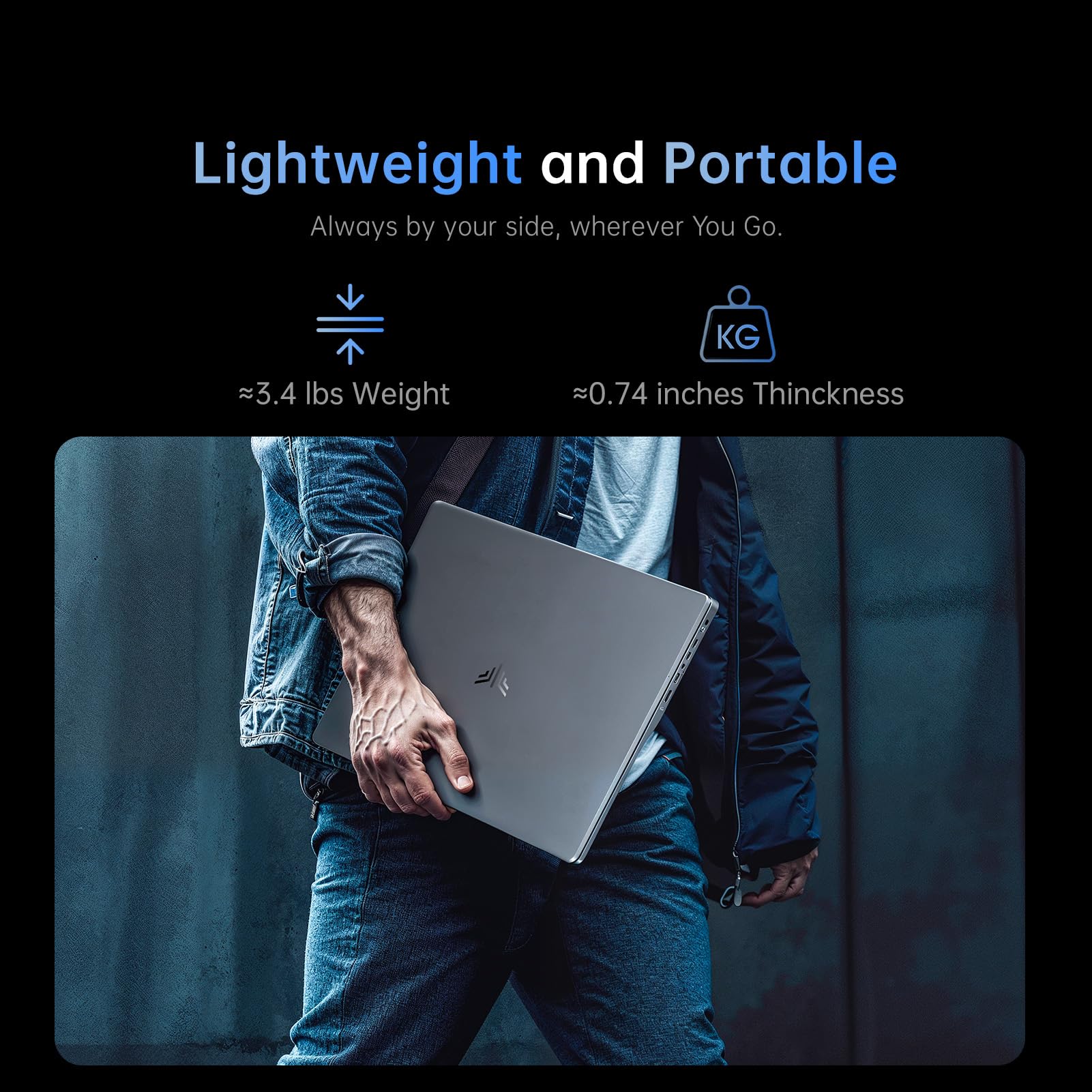 MALLRACE 2026 Laptop, 15.6 Inch FHD IPS Display, AMD Ryzen 3 4300U(Beat Intel Processor N100,up to 3.7GHz), 16GB DDR4 RAM, 512GB SSD, Windows 11 Pro, 54.72Wh Battery,WiFi 5,Backlit Keyboard