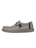 HEYDUDE Men's Wally Stretch Fleece Lava Stone Size 11, Men’s Shoes, Men's Slip-on Loafers, Comfortable & Light-Weight