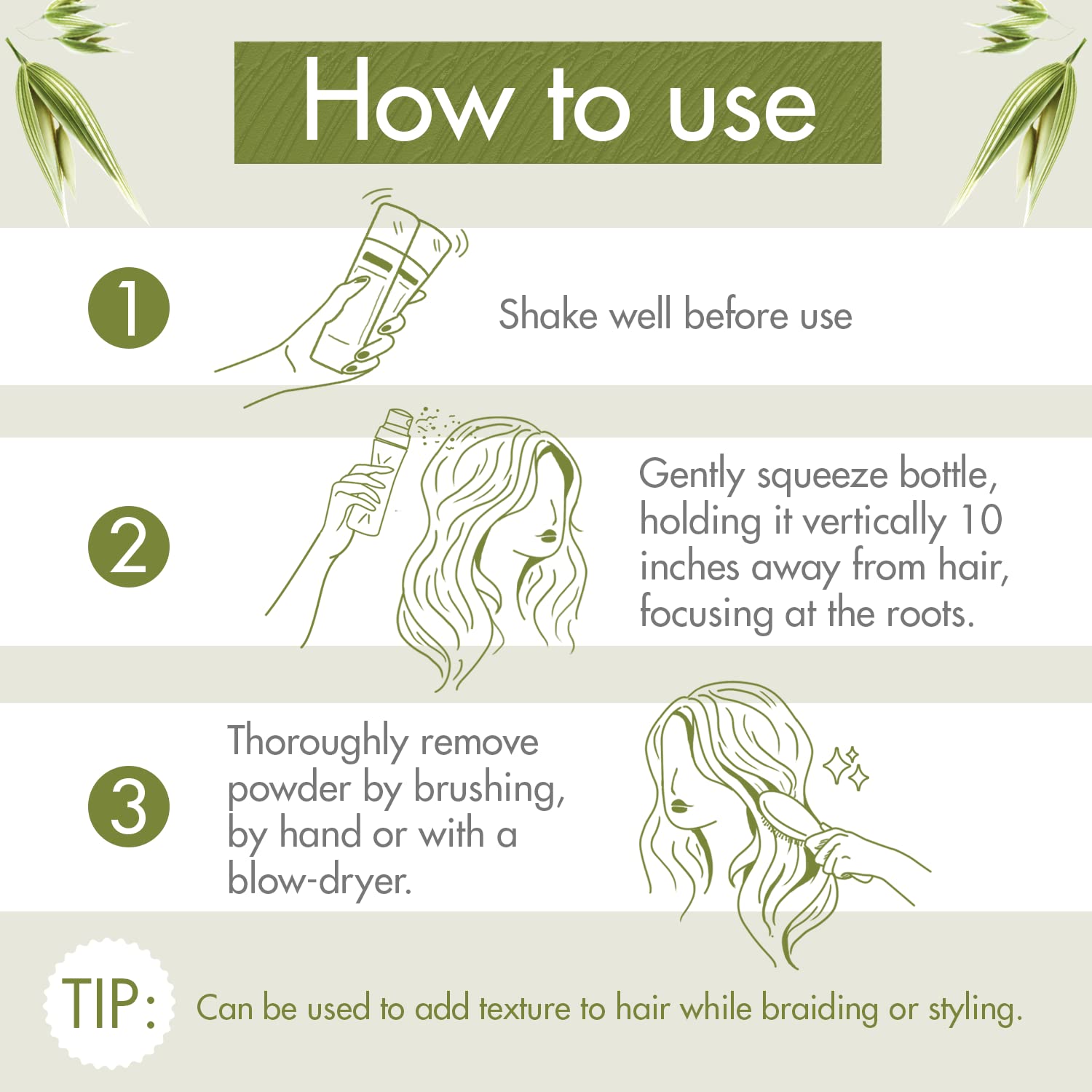 Klorane Dry Shampoo with Oat Milk - Eco-Friendly Non-Aerosol Formula - Vegan & Dermatologist Tested - Ultra-Gentle Powder Formula with Plant-Based Ingredients - Fully Recyclable Bottle - 1.7 oz.