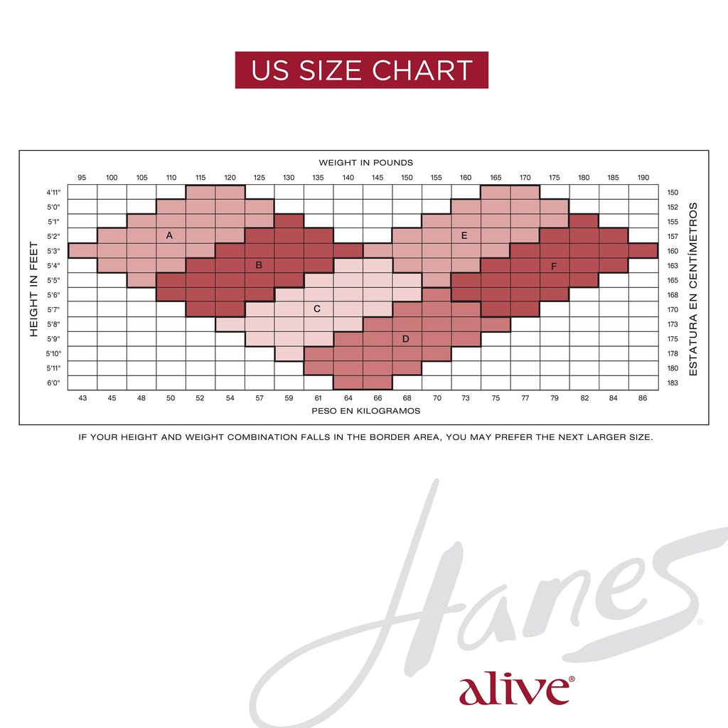 Hanes Alive Control Top Reinforced Toe Sheer Pantyhose for Ultimate Comfort and Support, Barely There, Size F (Pack of 1)