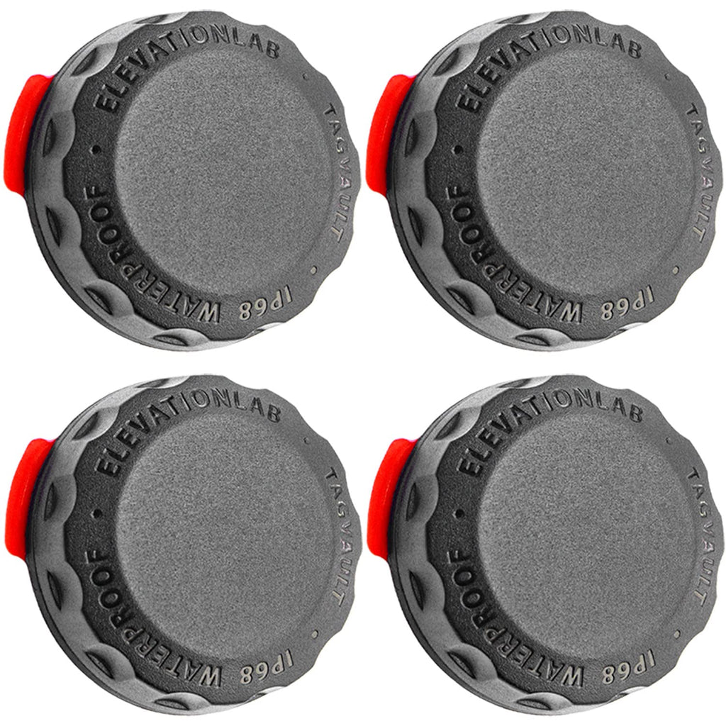 Elevation Lab AirTag Adhesive Mount (4 Pack) - TagVault™ - The First Waterproof AirTag Stick-On Holder | 3M VHB, Indestructible, Screw-On Design, Find Your Bike, Car, & More