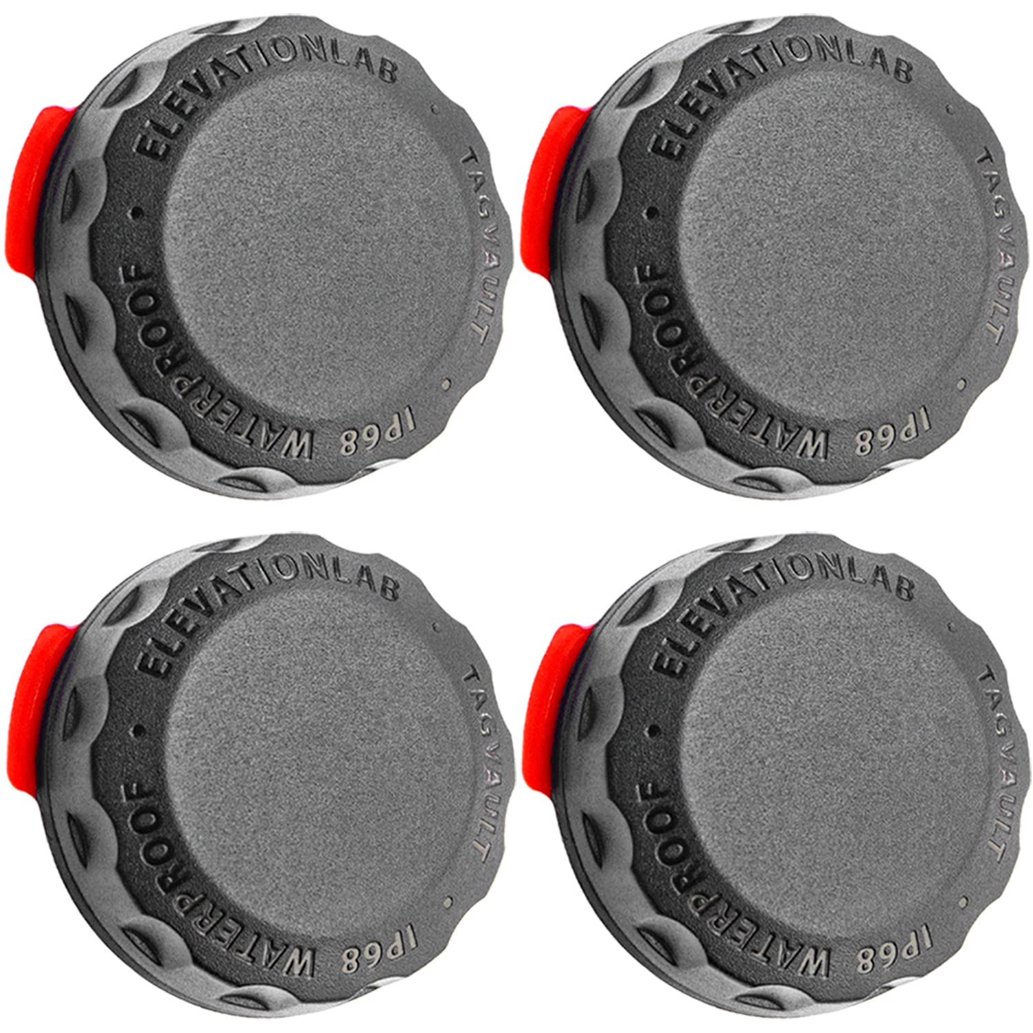 Elevation Lab AirTag Adhesive Mount (4 Pack) - TagVault™ - The First Waterproof AirTag Stick-On Holder | 3M VHB, Indestructible, Screw-On Design, Find Your Bike, Car, & More