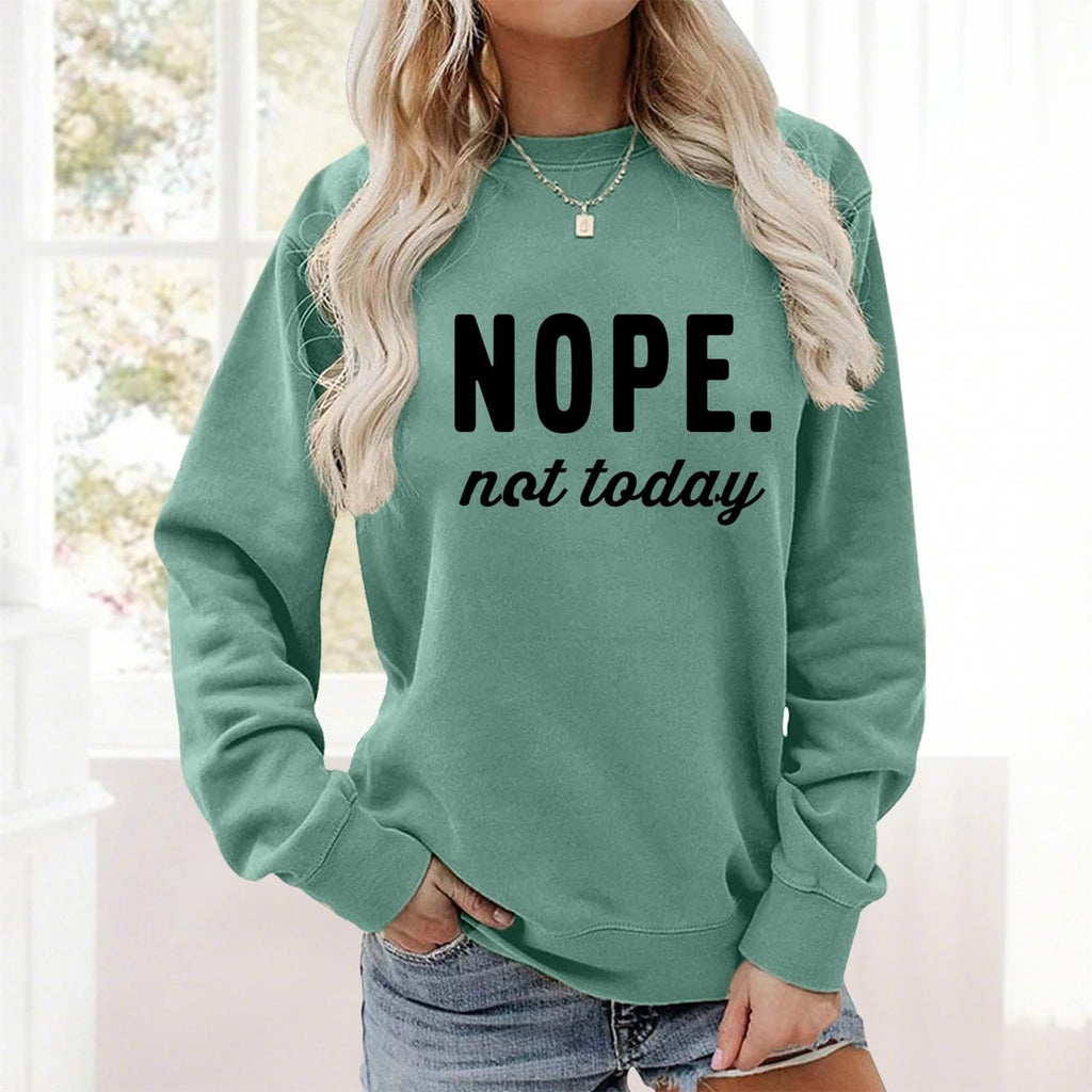 YITAN Women Graphic Cute Oversized Sweaters Funny Sweatshirts Light Green Large