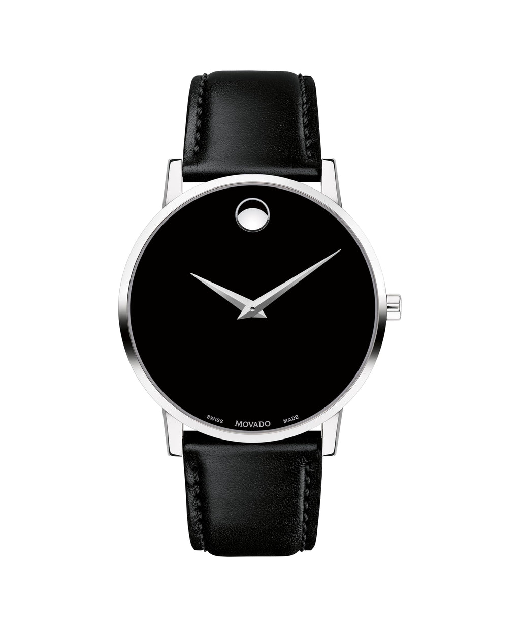Movado Museum Classic Men's Luxury Quartz Watch - Swiss Movement, Calfskin Strap, Water-Resistant to 3ATM - Classic Timepiece - Gift for Him - 40mm