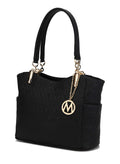 MKF Collection Shoulder Handbag for Women: Vegan Leather Satchel-Tote Bag, Top-Handle Purse, Ladies Pocketbook by Mia K