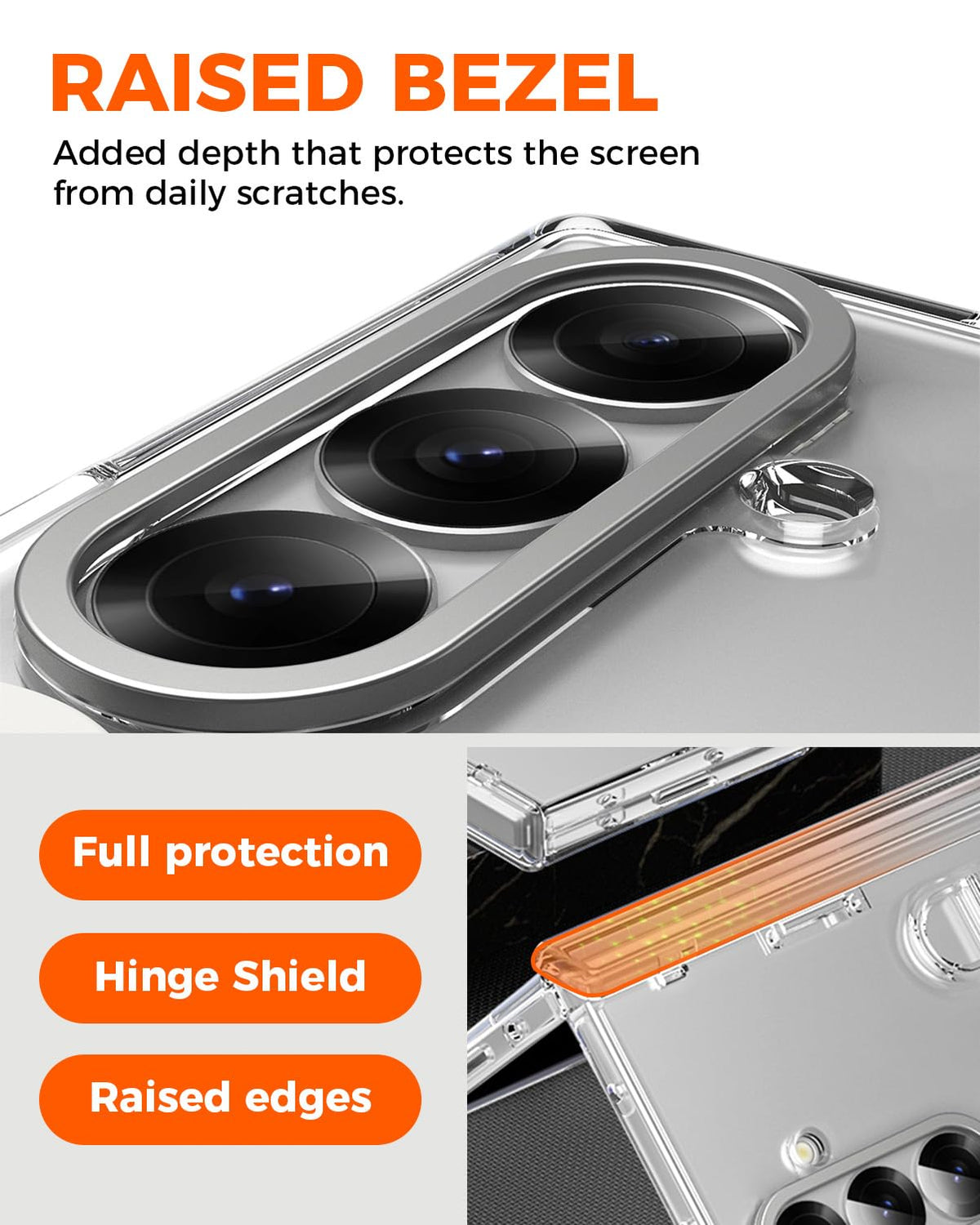 NINKI Transparent Cover for Samsung Galaxy Z Fold 8 Ultra Case with Strap & Screen Protector, Full Body Hinge Protection for Galaxy Fold 8 Ultra Slim Grip for Samsung Z Fold 8 Ultra Case Stand Clear