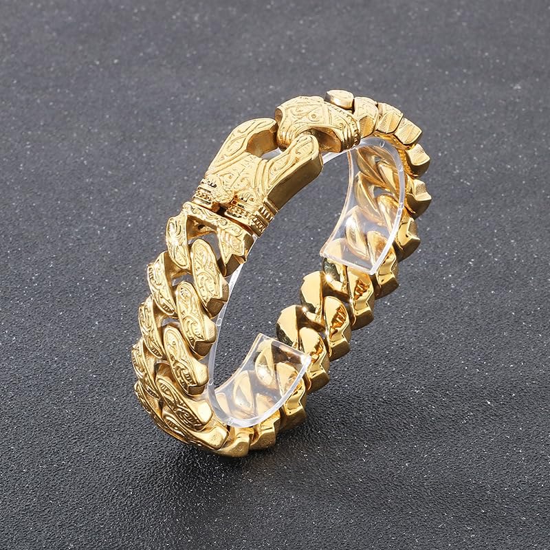 18K Gold Mesh Cuban Bracelet, Fashion Accessory, Suitable for Both Men and Women, Birthday Gift, Hip-hop Jewelry, Solid Tennis Bracelet, Miami style Christmas gift