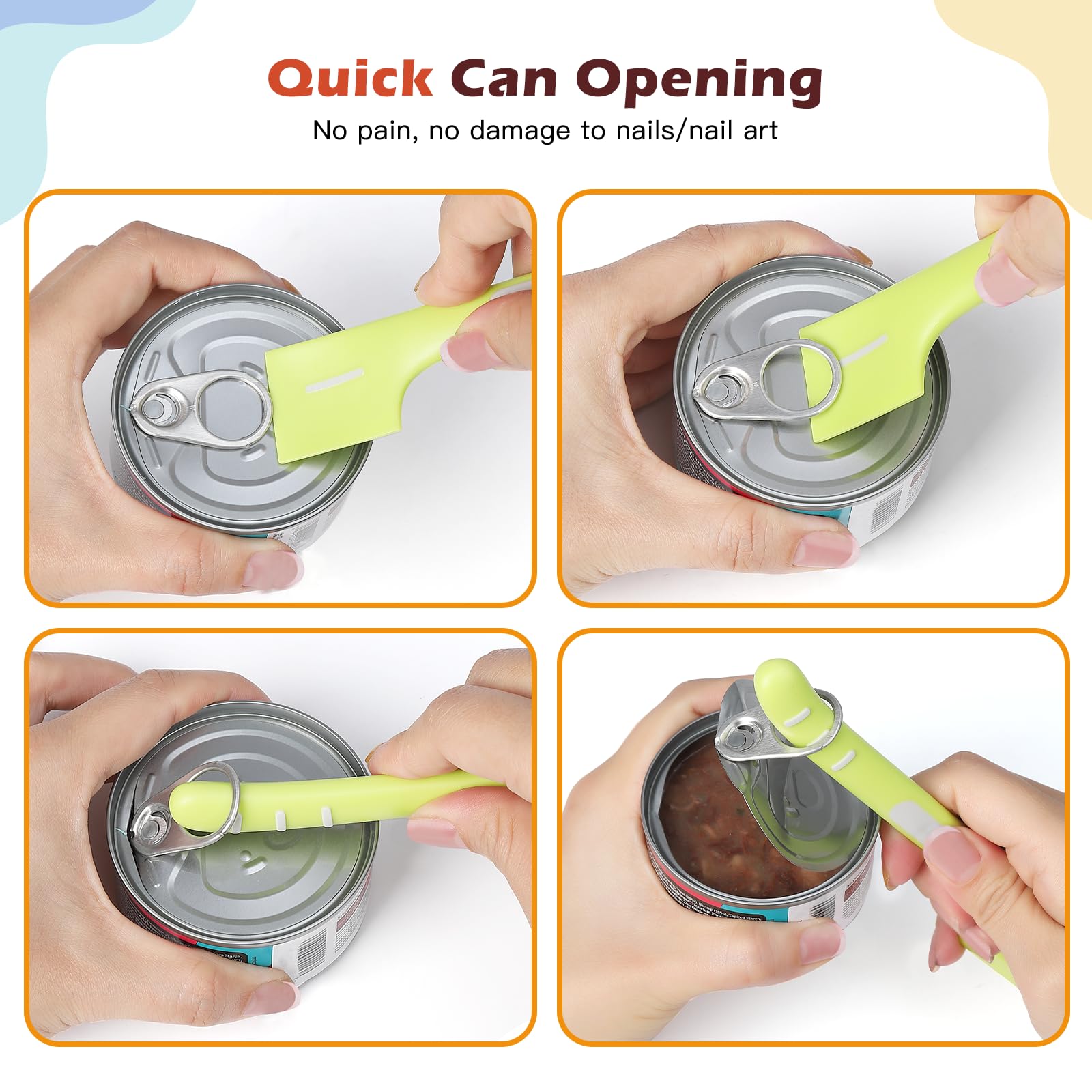 Ainvhh 8 PACK Can Lids, Pet Food Can Cover and Food Mixing Spoons Food Canned Scoop, Fits Most Standard Size Dog and Cat Can Tops for Pet Cat Dog Feeding Can and Wet Food Storage