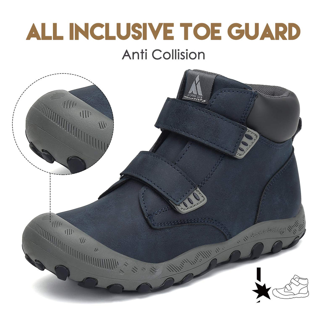 Mishansha Kids Hiking Boots Toddler Girls Boys Hiking Shoes Water-Resistant Anti-Collision Non-Slip Athletic Outdoor Trekking Boots