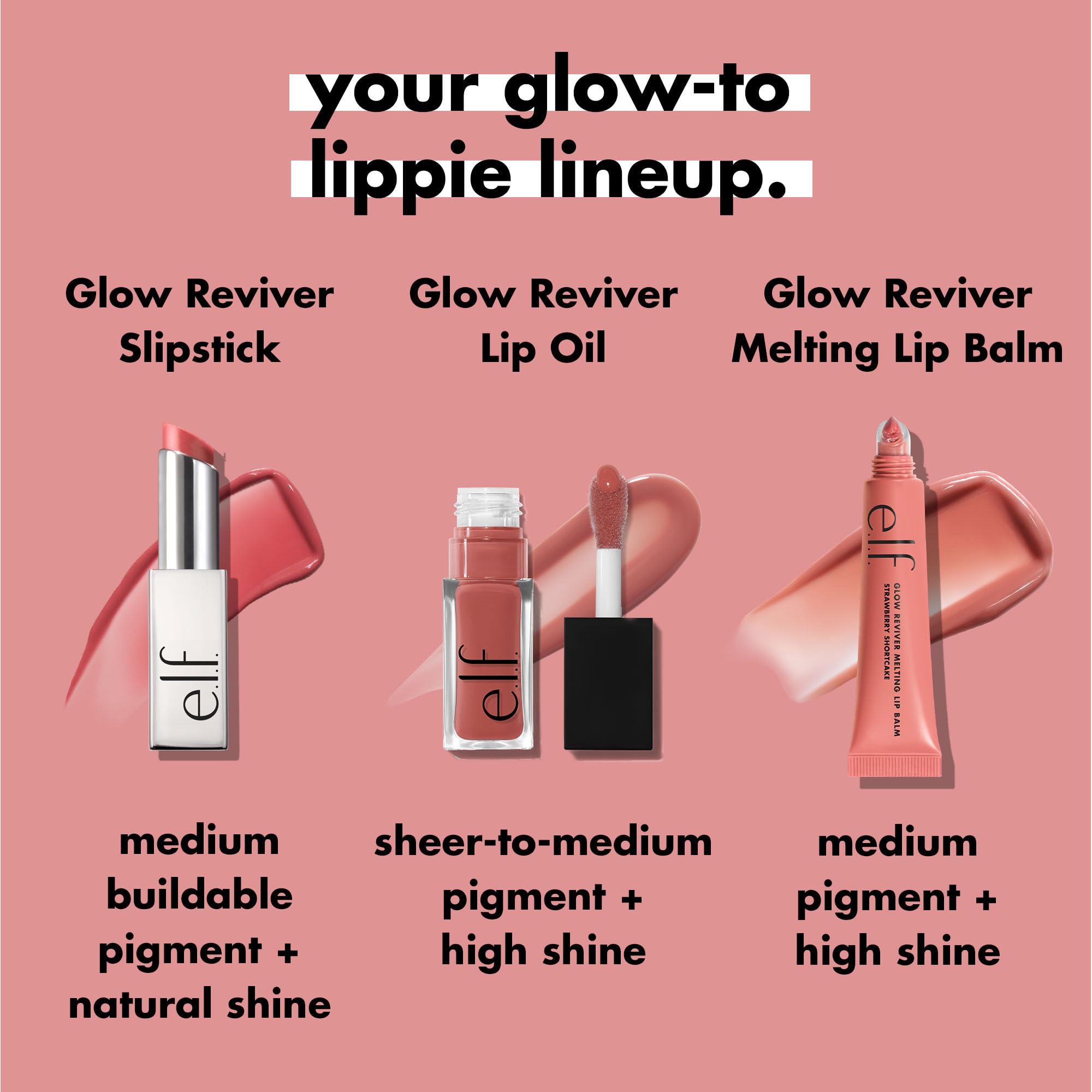 e.l.f. Glow Reviver Slipstick, Tinted Lip Oil Stick, Non-Sticky & Hydrating For A Soft-Shine Finish, Vegan & Cruelty-Free, Mauve Mentality