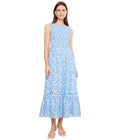 vineyard vines Ellen Maxi Dress, Haven Tile Blue, M