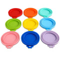 Yobbai 9 packs Pet Food can Lids, Food Safe BPA-Free & Dishwasher Safe, Can Covers Most Standard Size Dog and Cat Can Tops