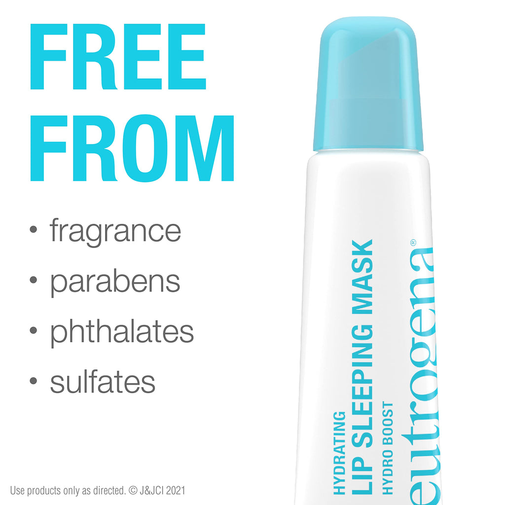 Neutrogena Hydro Boost Lip Hydration Kit with Light Pink Tinted Lip Oil and Clear Overnight Lip Sleeping Mask, Both with Hyaluronic Acid Designed to Nourish & Hydrate Day & Night, 2 items