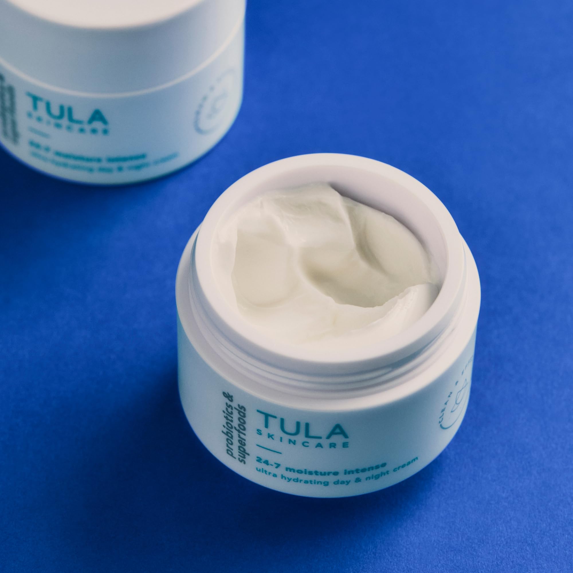 TULA Skin Care 24-7 Moisture Intense Ultra Hydrating Day & Night Cream - Travel-Size, Ultra Nourishing Moisturizer for Face. Soothe Skin, Maintain Skin Balance & Improve Skin Smoothness, 0.5 oz.