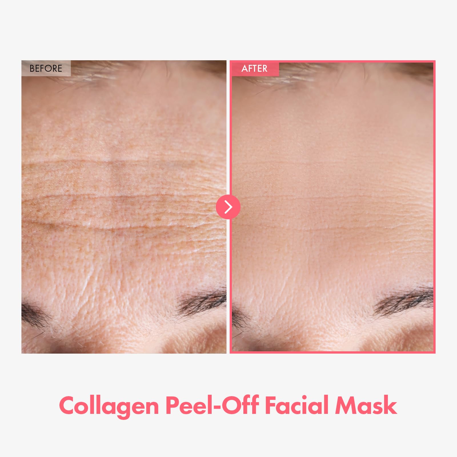 TOSOWOONG Real Collagen Fit, Hydrolyzed Collagen Wrapping Mask, Peel Off Facial Mask for elasticity, Hydrating, Glow, Glass Skin, Face Moisturizer, Self Care, Korean Skin Care, 50ml, 1.69 fl. oz.