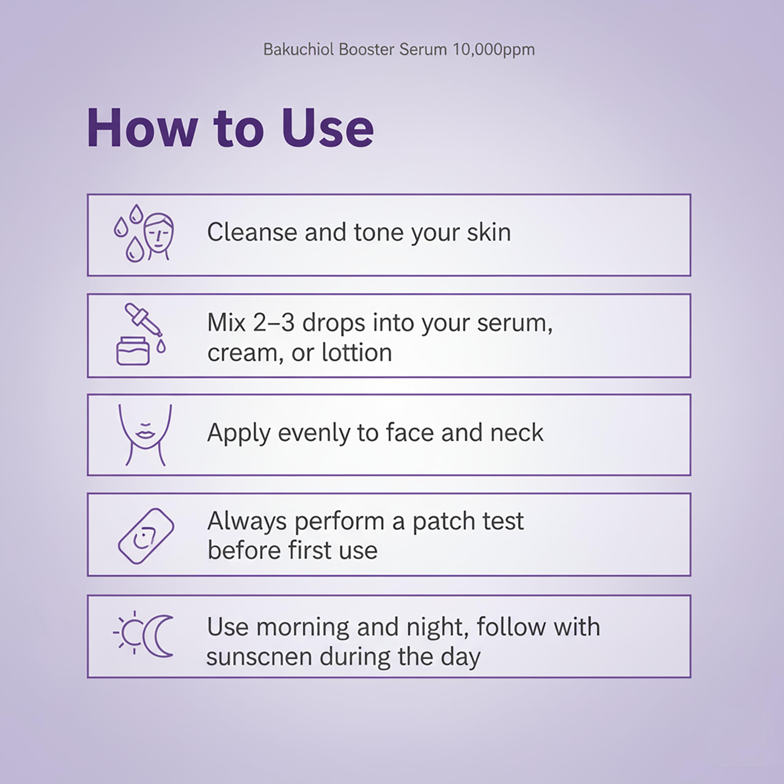 Bakuchiol Serum for Face - DIY Mix-in Concentrate - Korean Bakuchiol Plumping Serum - Customizable Retinol Alternative Add-On for Skincare Routines