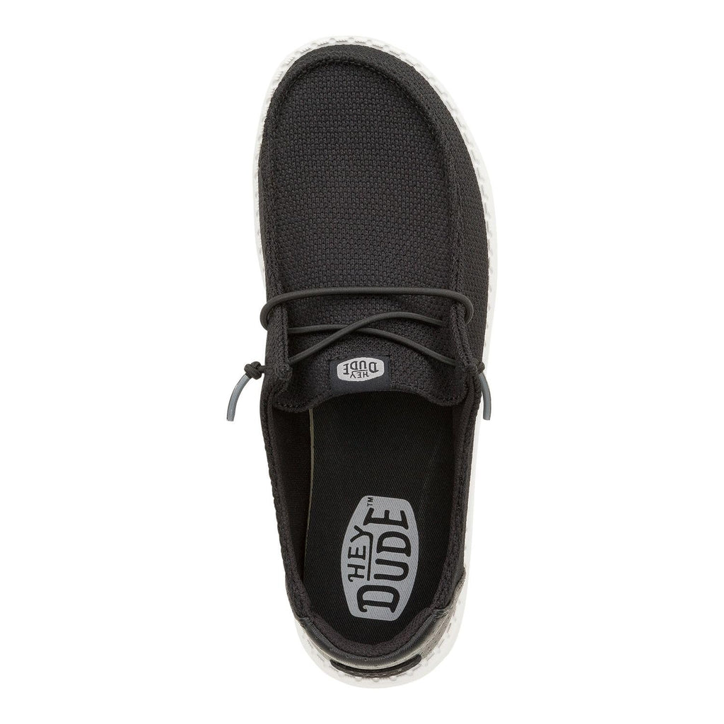HEYDUDE Women's Wendy Hex Black Size 8 | Women's Slip On Shoes | Comfortable & Light-Weight