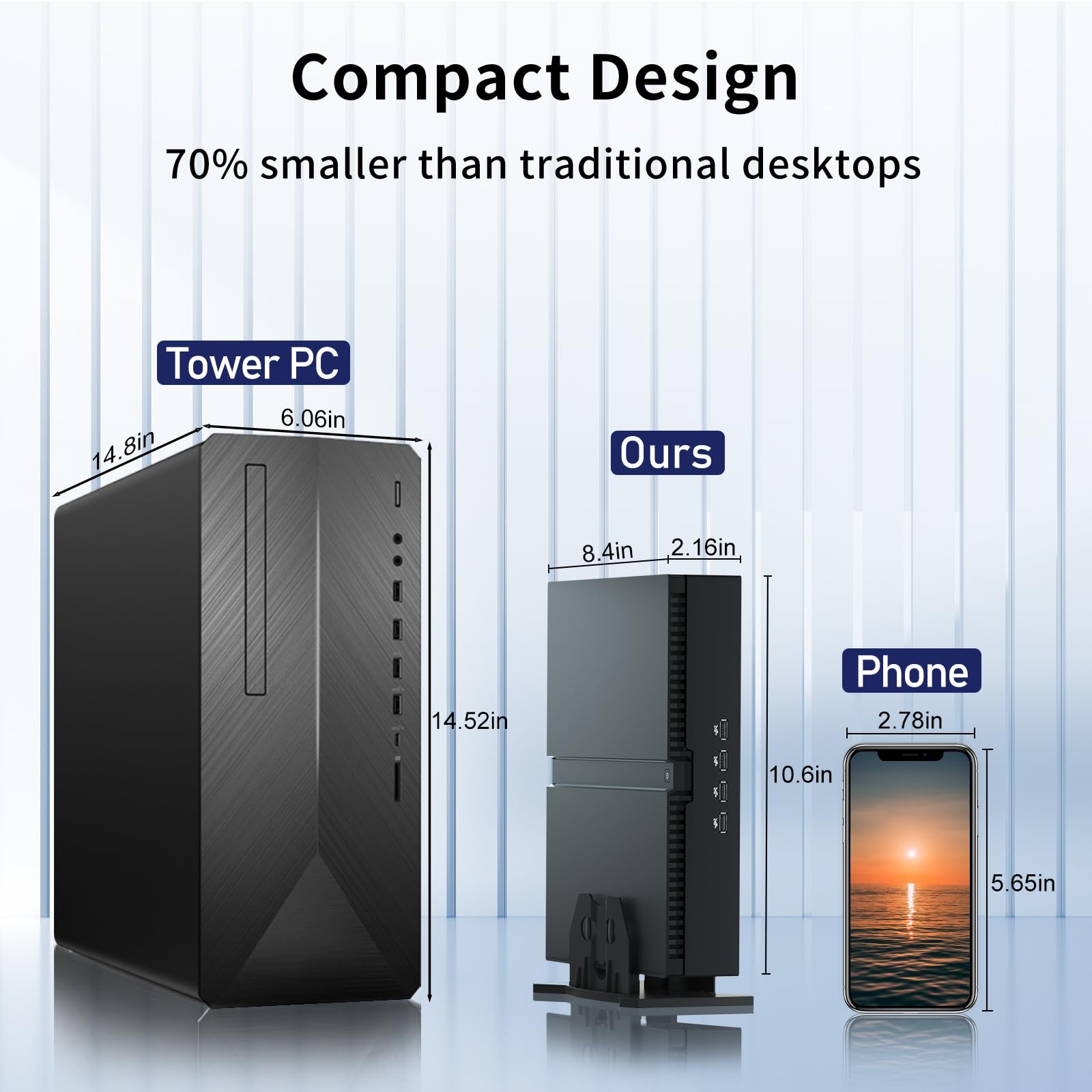 msecore Mini Desktop Computer - 14th Gen Intel Core i9-14900F 24-Core Processor, 64GB DDR5 RAM, 1T PCIE 4.0 SSD, NVIDIA GeForce RTX 4070 12GB GDDR6 Graphics, WiFi 6e, 8K, Four Display, Windows 11 Pro