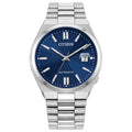 Citizen Men's Automatic Tsuyosa Sport Luxury Watch, Silver-Tone Stainless Steel, Blue Dial, 3 Hand with Date, 42 Hour Power Reserve (Model:NJ0150-56L)