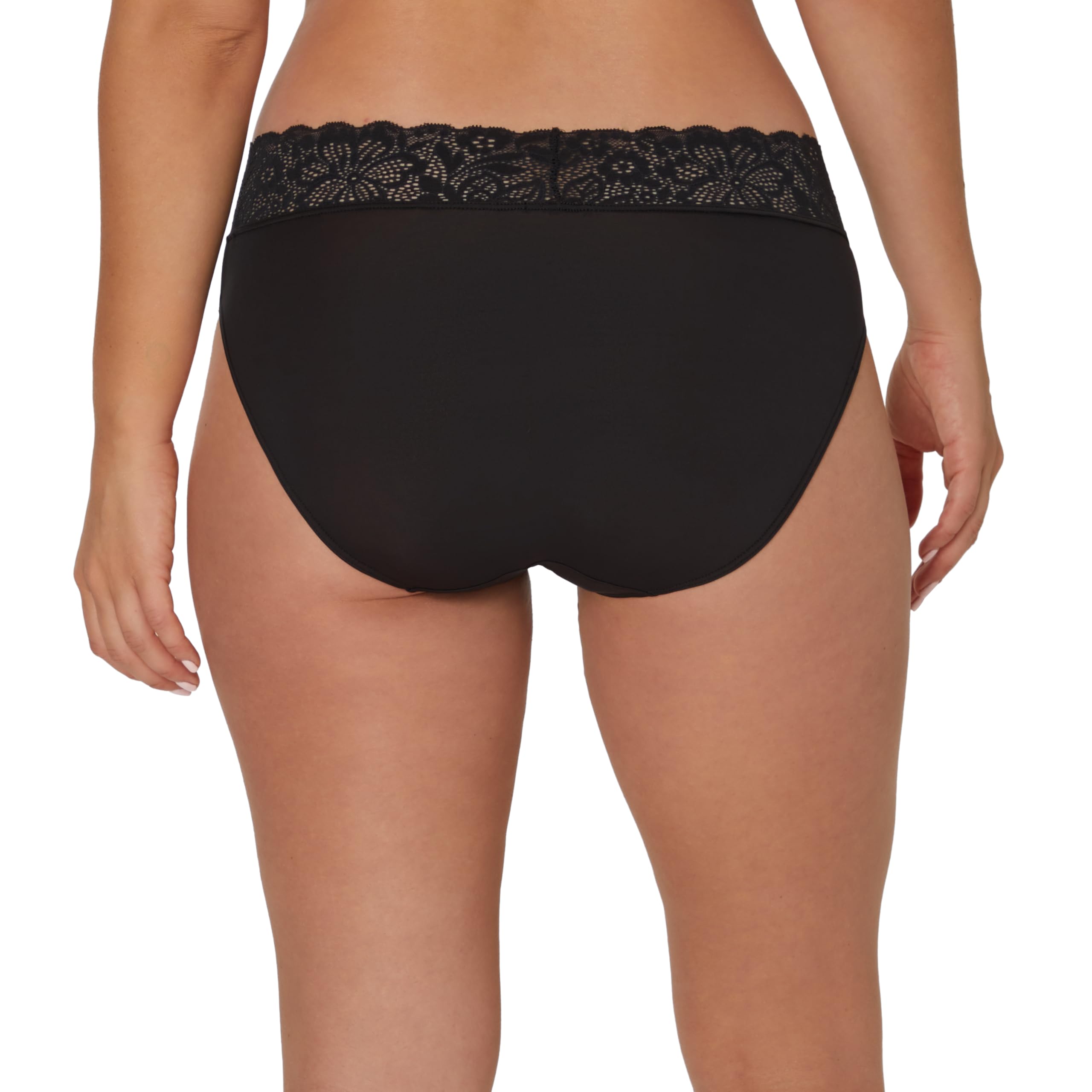 Maidenform Women's Hi-Leg Underwear, Stretch Lace Underwear for Women, 3-Pack