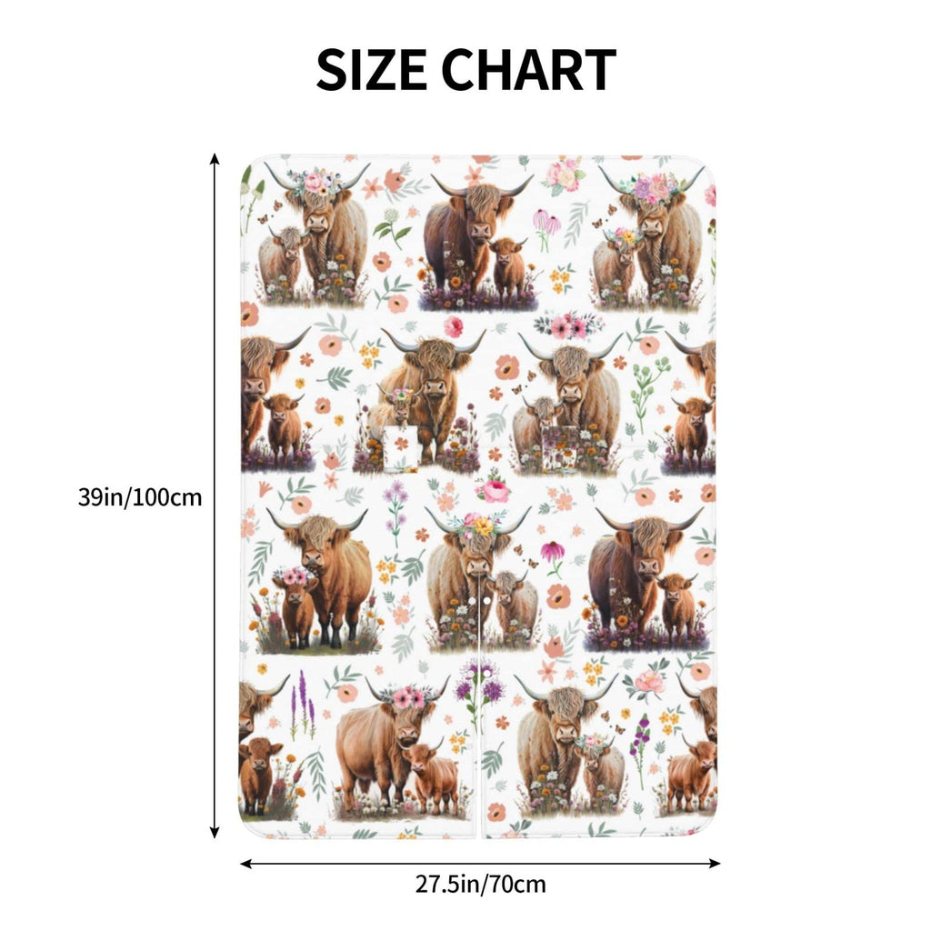 Highland Cow Baby Car Seat Canopy Cover Multi Use Nursing Cover for Newborn Car Seat Canopy Mom Nursing Breastfeeding Covers Newborn Shower Gifts