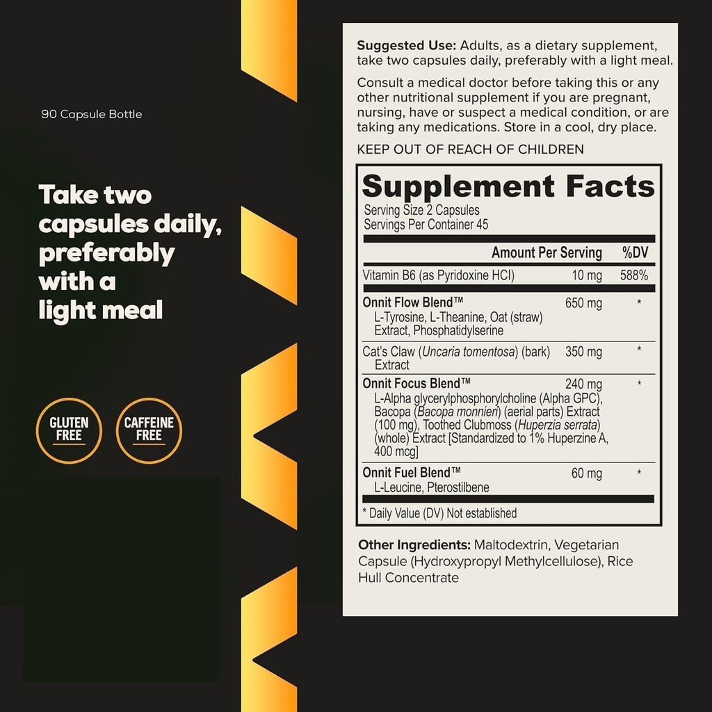 Alpha-Brain Cognitive Enhancement Nootropic - Memory Support, Mental Clarity & Focus - 90 Count