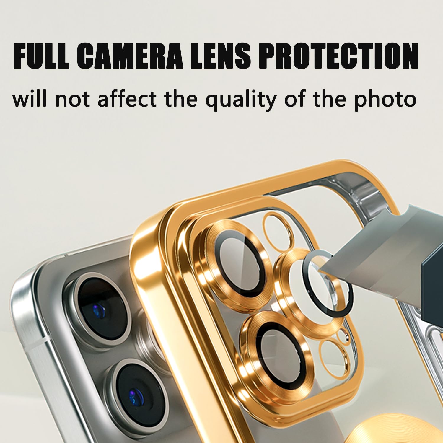 Misscase for iPhone 14 Pro Magnetic Glitter Case Compatible with MagSafe,Full Protection Slim Shockproof Anti-Scratch Case with Camera Lens Protector Logo View Dust-Proof Net for Women Gold