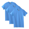 Gildan mens Heavy Cotton T-shirt, Style G5000, Multipack T Shirt, Carolina Blue (3-pack), Large US
