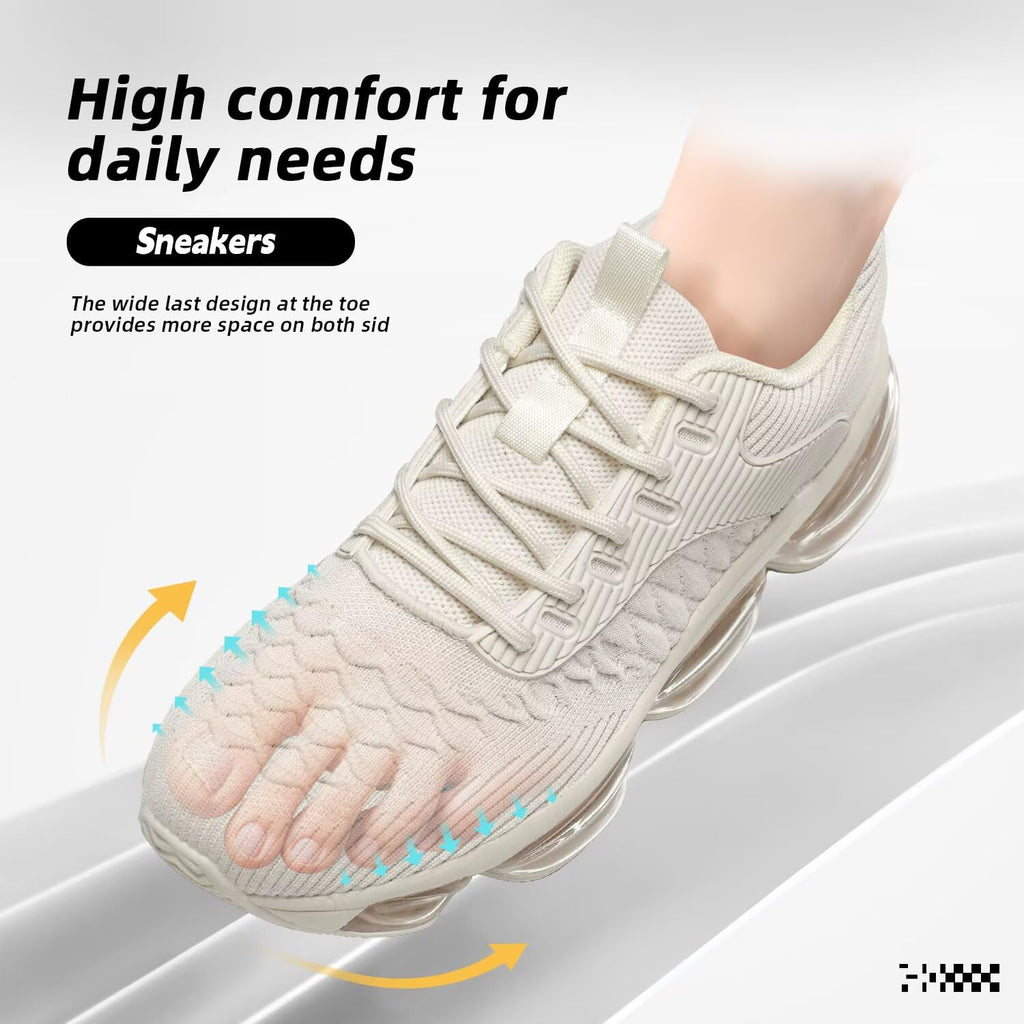Kapsen Womens Walking Running Shoes Air Cushion Breathable Fashion Tennis Sneakers Mesh Workout Casual Athletic Sports Gym