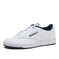 Reebok Club C 85 Mens Tennis Shoes, Casual Fashion White Sneakers for Men, Int-White/Navy, 11