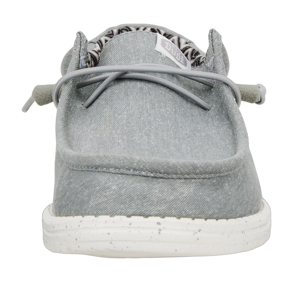 HEYDUDE Men's Wally Stretch Canvas Light Grey