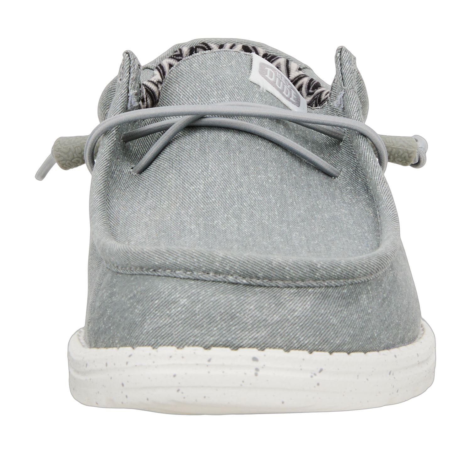HEYDUDE Men's Wally Stretch Canvas Light Grey