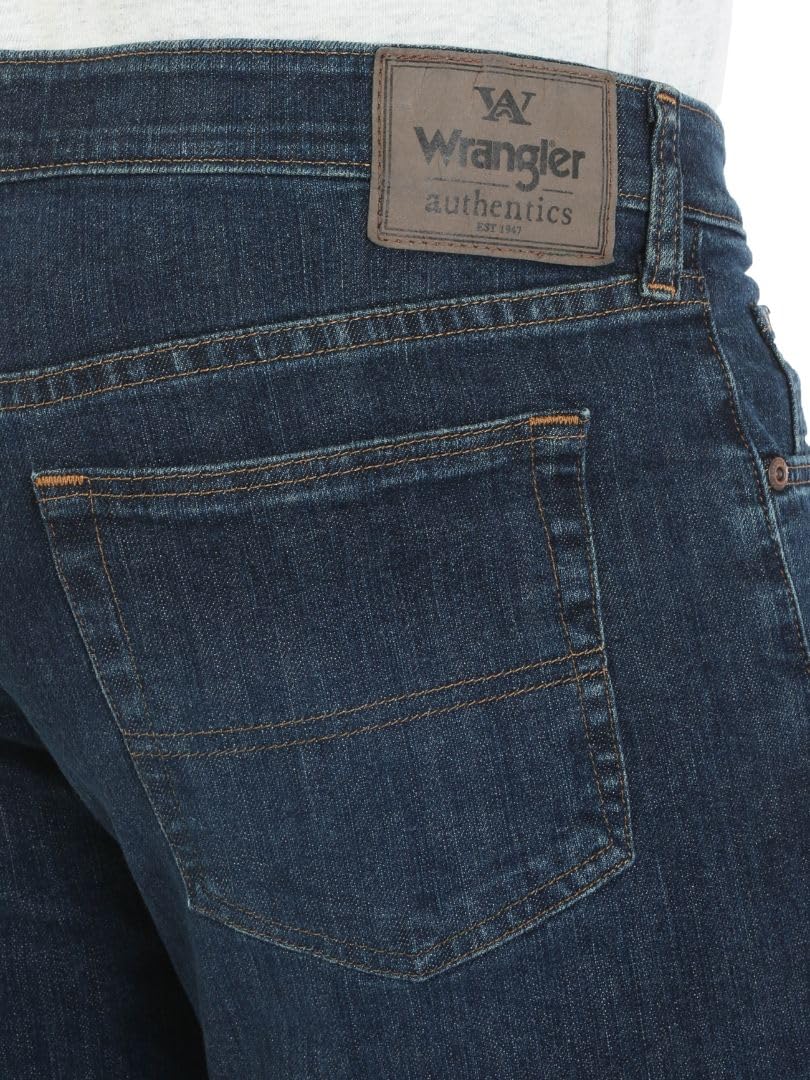 Authentics Comfort Flex Waist Relaxed Fit Jean, carbon, 48W x 30L