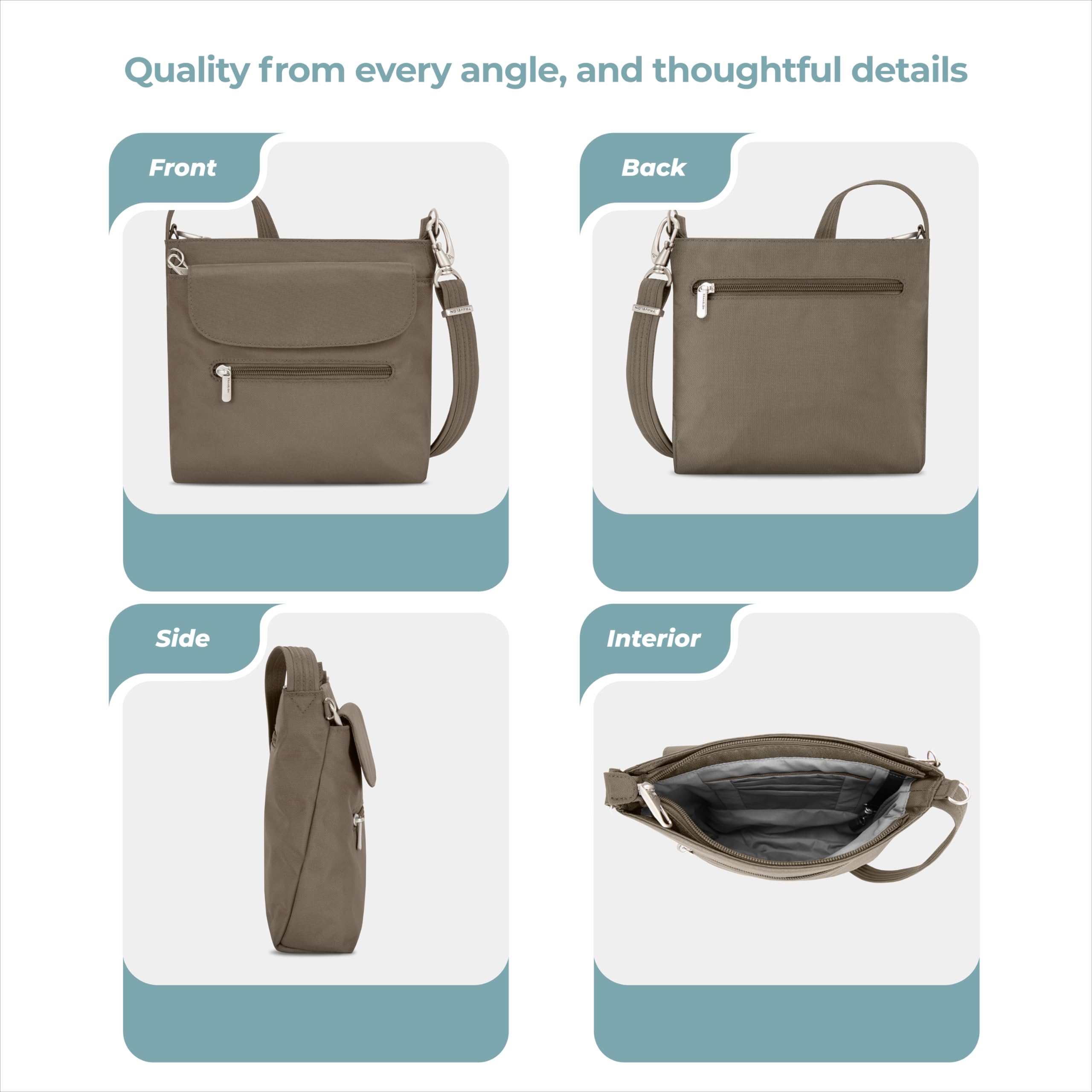 Travelon Anti-Theft Classic Mini Shoulder Bag