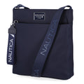 Nautica Diver Nylon Small Women's Crossbody Bag Purse with Adjustable Shoulder Strap, Indigo 2