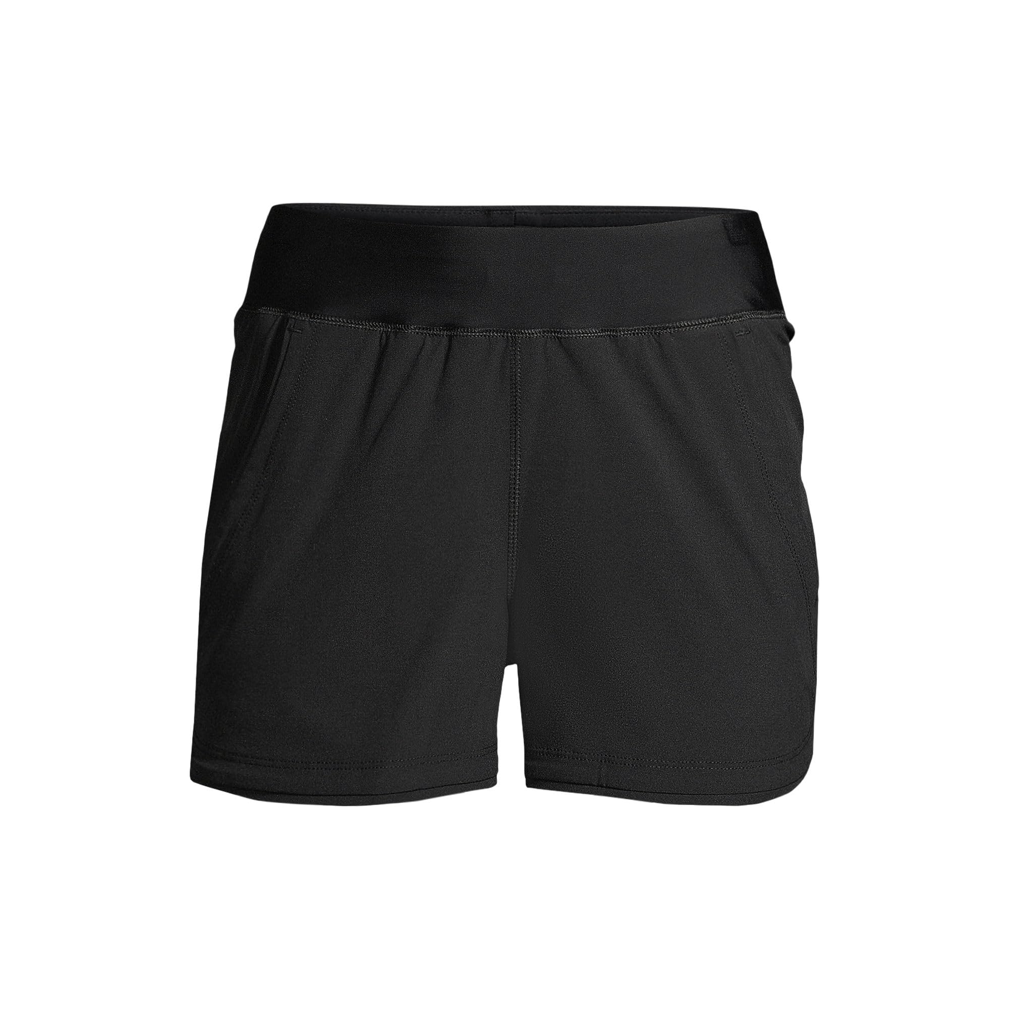 Lands' End Womens Sunshade UPF 50 3 Inch Board Shorts with Panty Black Regular 0