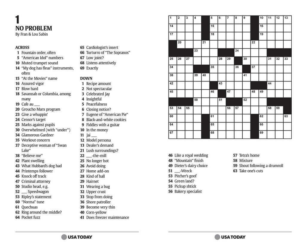USA TODAY Crossword 2: 200 Puzzles from The Nations No. 1 Newspaper (USA Today Puzzles) (Volume 17)