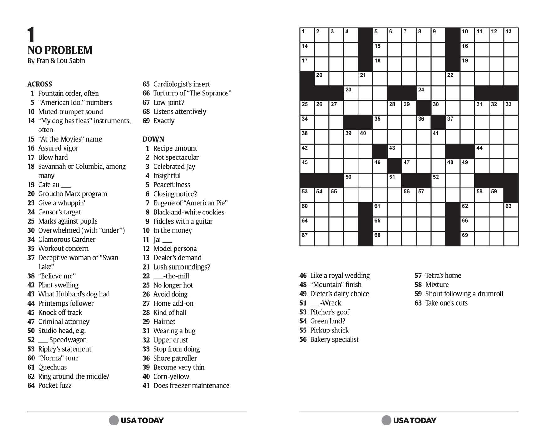 USA TODAY Crossword 2: 200 Puzzles from The Nations No. 1 Newspaper (USA Today Puzzles) (Volume 17)